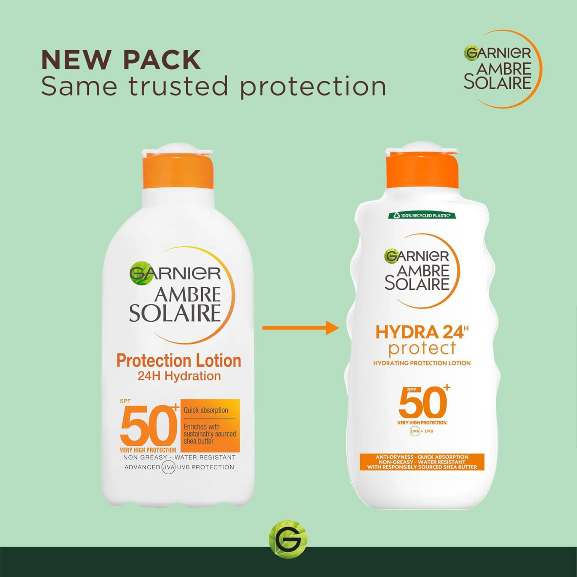 Garnier Ambre Solaire 24H Protect Hydra Lotion Shea Butter sun protect deeply clean Best import UK French genuine facial smooth beauty cosmetic low price in BD