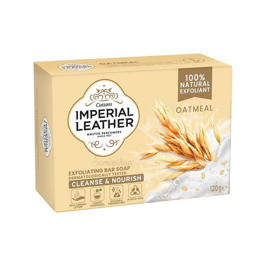 Cussons Imperial Leather Oatmeal Exfoliating Bar Soap scent skin Best import authentic Australia premium brand bath soft natural beauty moisturize low price BD 