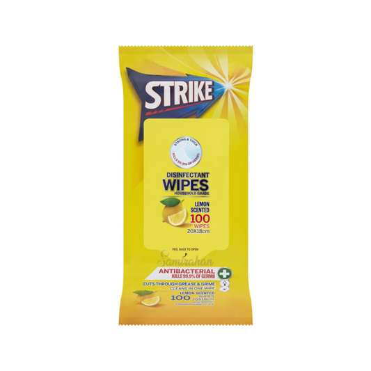 Strike Disinfectant Antibacterial Wipes Household Grade Lemon toilet kitchen fresh period clean germ kill Best imported Australian uk canada hygiene price in bd
