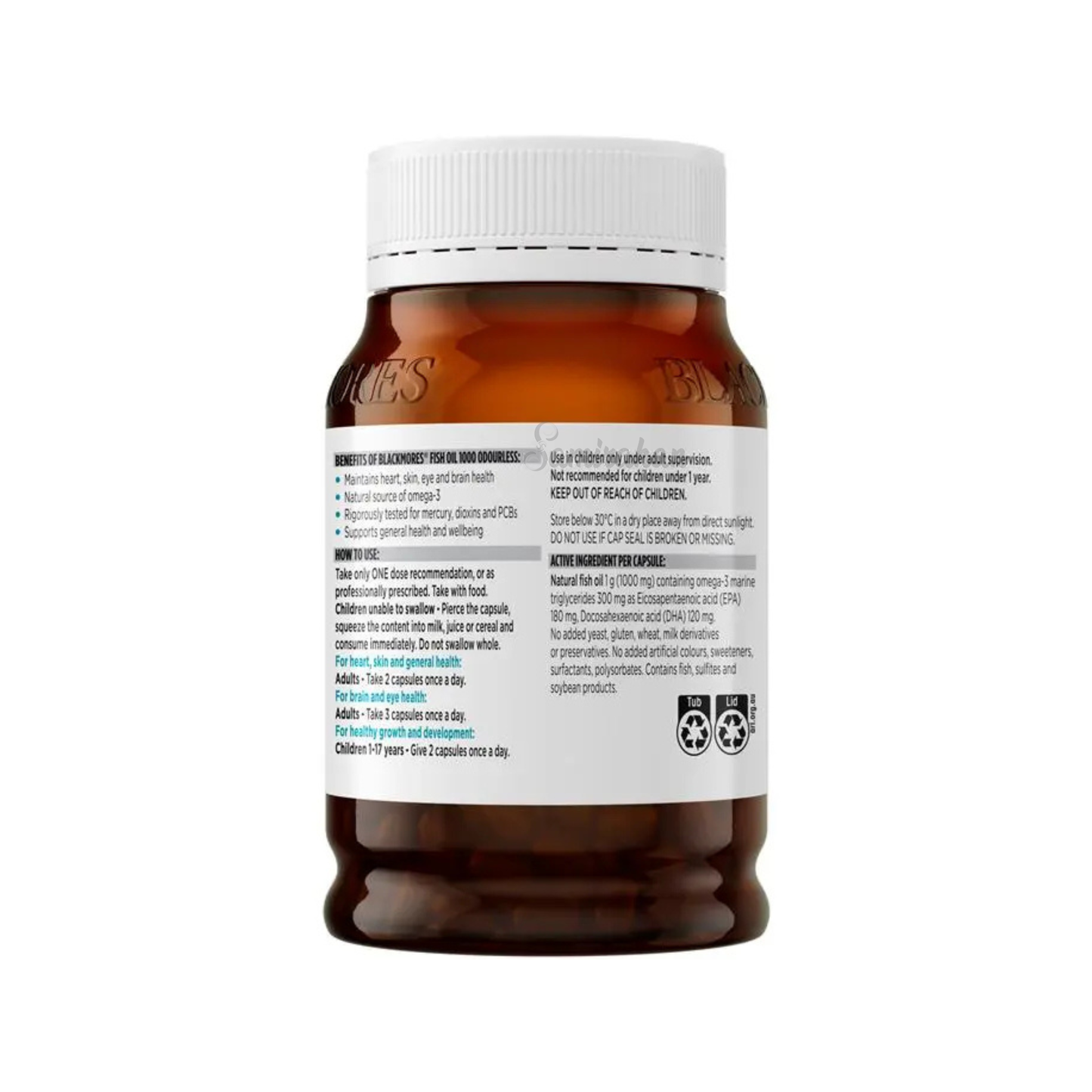 Blackmores Odourless High Strength Wild Fish Oil heart brain eye health Best imported Australia original real Biotin hair glow energy premium low price Dhaka bd