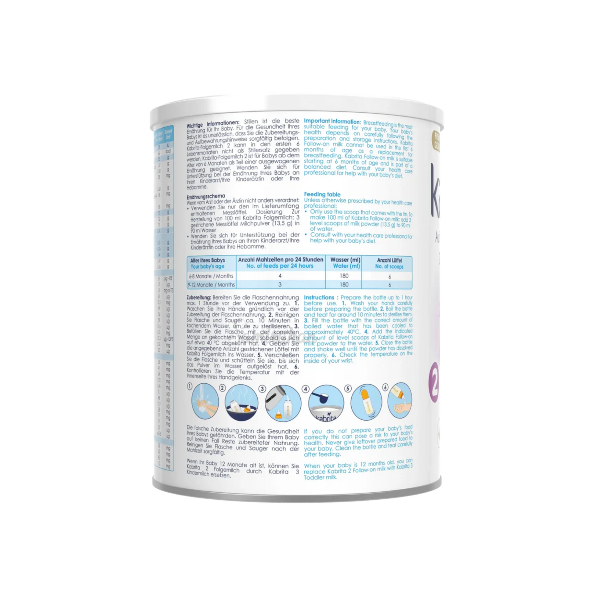 Kabrita Stage 2 Follow On Milk With HMO 6 month kids Halal best import genuine authentic UK cow safe food nutrition dudh healthy feed food low price in Dhaka BD