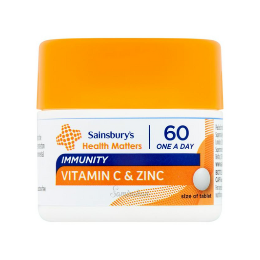 Sainsbury's Immune Support Vitamin C & Zinc immune strong best new sale import foreign genuine authentic original medicine UK moisturizer diaper low price in bd