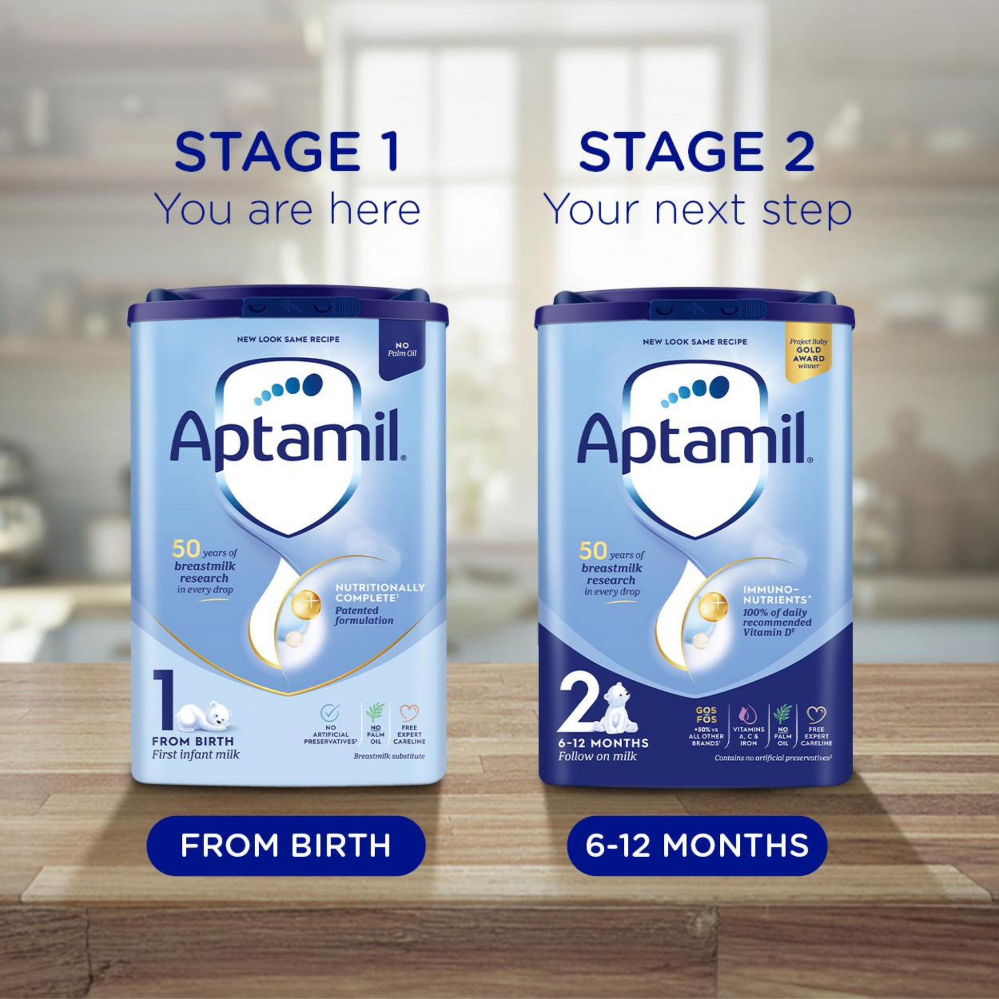 Aptamil Stage 1 First Infant Baby Milk Formula Powder Birth uk safe health feed food care cow original store Best shop Import foreign Premium low price in bd 