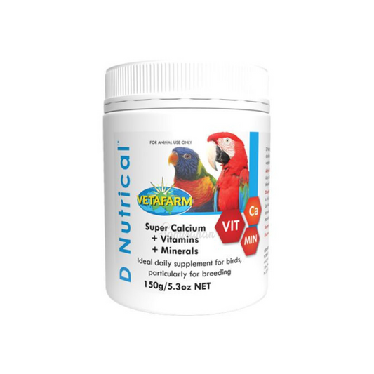 Vetafarm D’Nutrical Powder birds supplement Australia authentic breeding genuine super calcium vitamin mineral breeding premium brand online cheap price in BD 