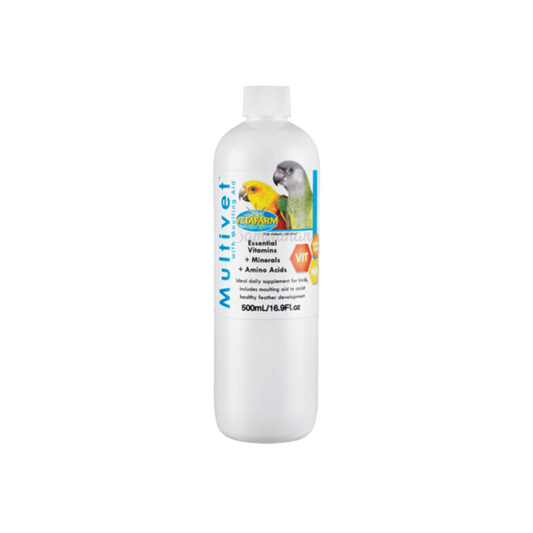 Vetafarm Multivet Liquid Bird Supplement Essential Vitamin Mineral Amino Aid Australia authentic genuine super calcium mineral premium brand UK import price BD 