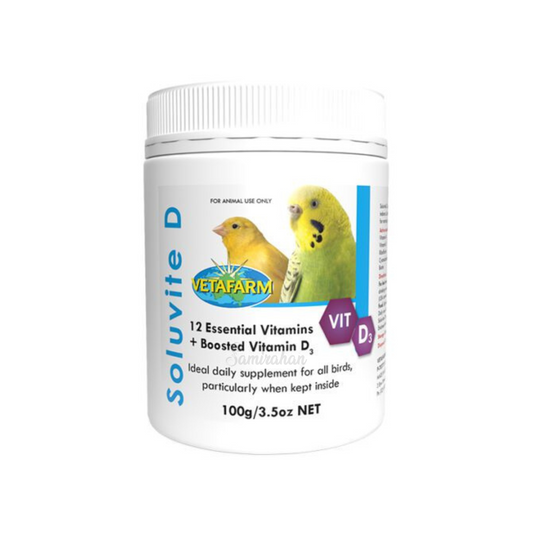 Vetafarm Soluvite D boosted birds supplement Australia authentic breeding genuine super calcium vitamin mineral breeding premium brand online cheap price in BD