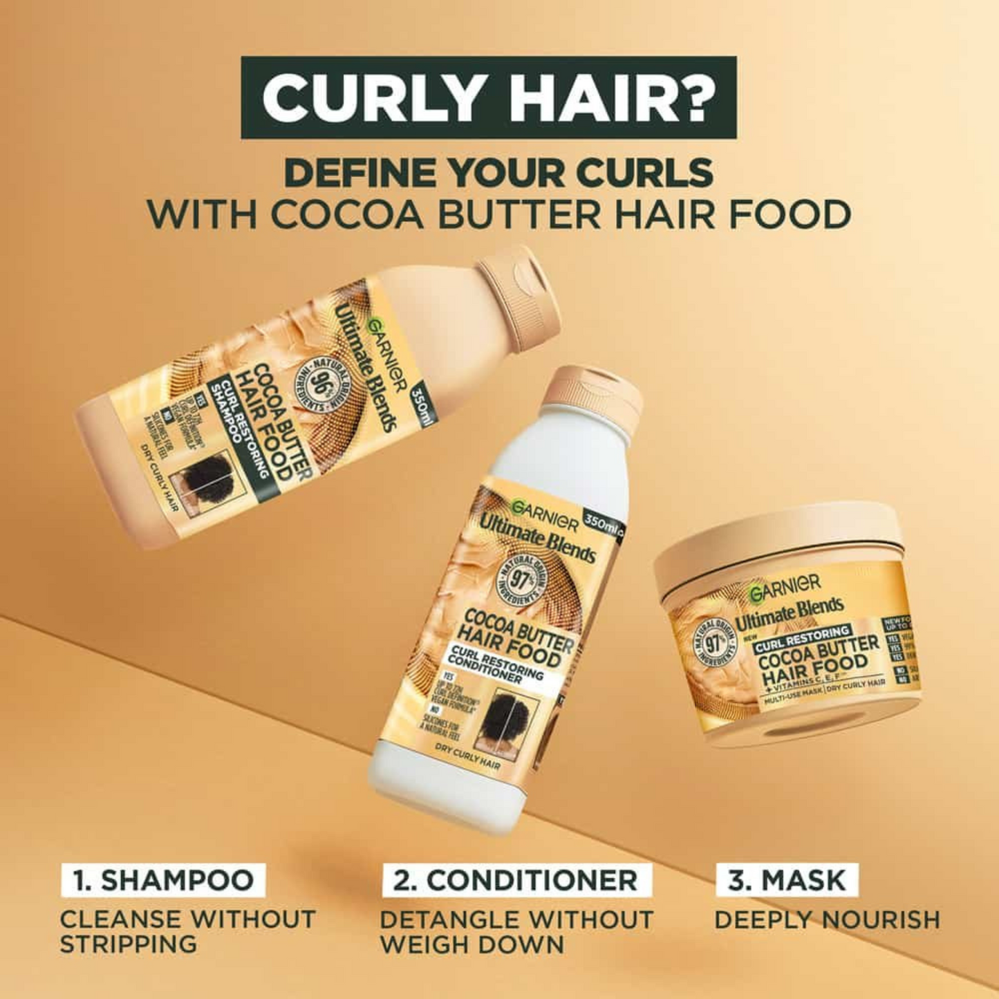 Garnier Cocoa Butter Shampoo UK curly dry hair shine Best sculp import original Brand protect genuine damage dandruff care premium natural uk low price bd Dhaka