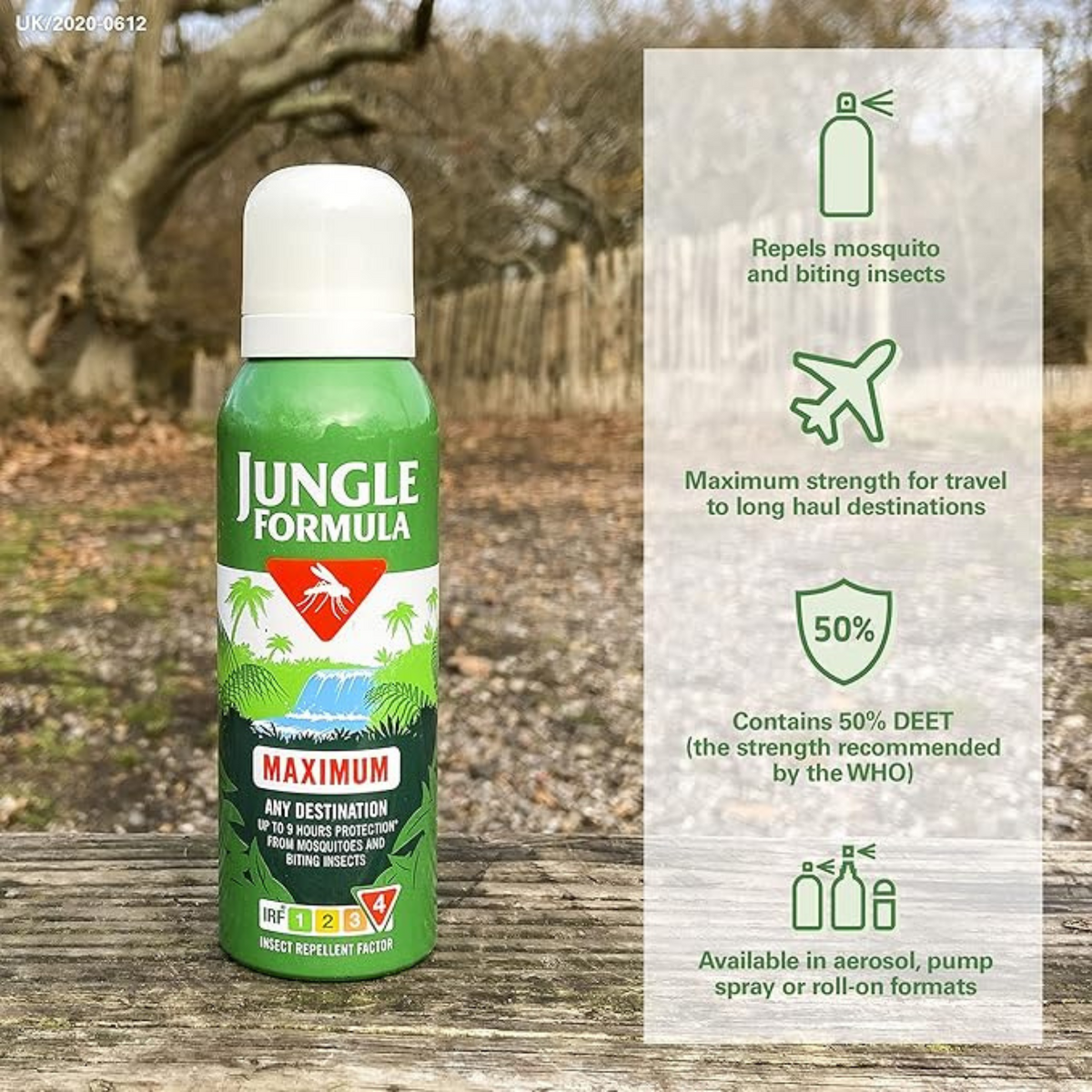 Maximal Insect Jungle Formula Maximum Insect Repellent Aerosol Spray (UK) 125mL ...