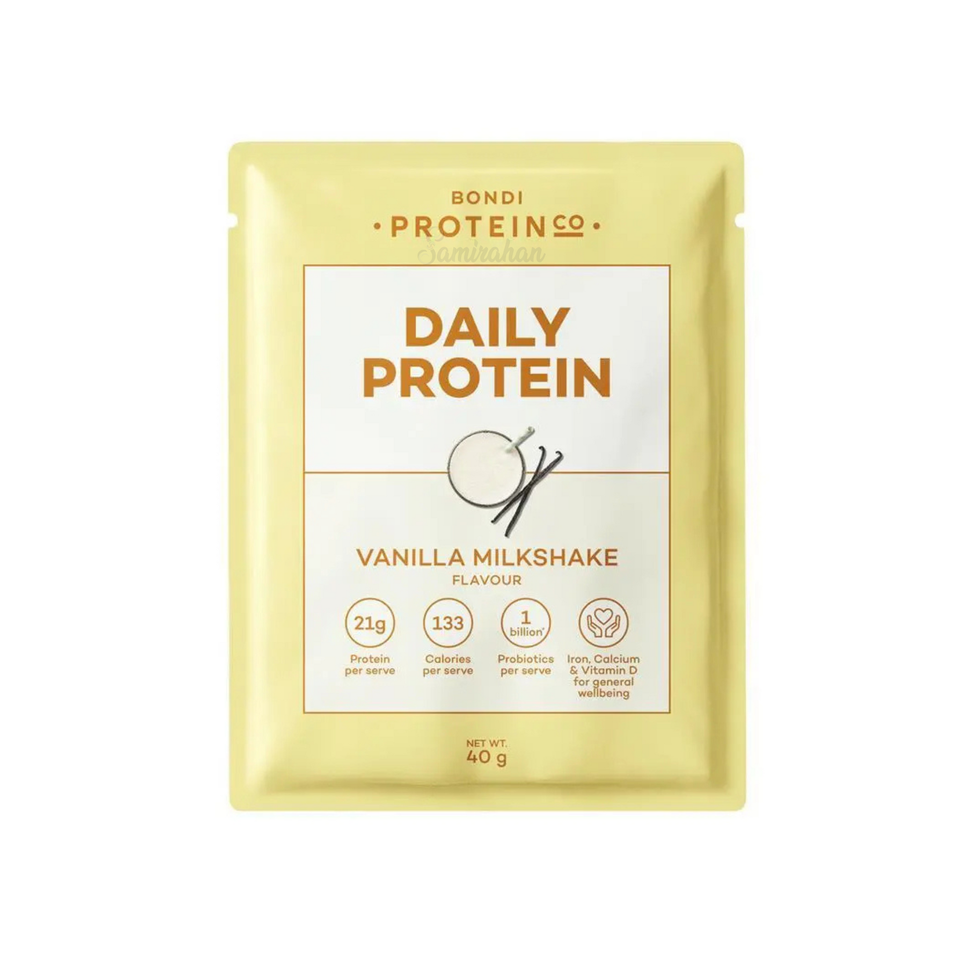 Bondi Protein Co Daily Protein Vanilla Milkshake Sachet imported Australia authentic muscle premium brand online shop strong cheap price BD Dhaka Gym Supplement