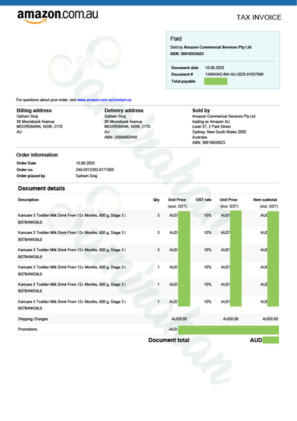 Karicare Toddler Milk Drink Formula Stage 3 Baby shop Powder 12+ Months best Import Australia New Zealand feed grow cow original lactogen nan cheap price in bd Shanti Nagar Savar Nawabganj Dohar Banaripara Bakerganj