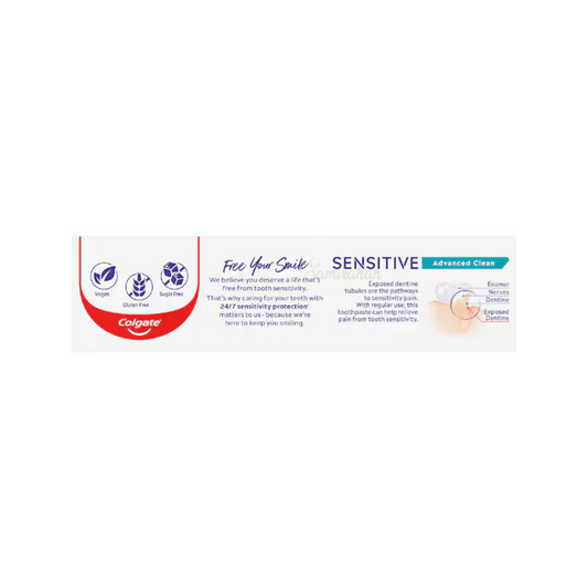 Colgate Sensitive Advanced Clean Fluoride Toothpaste Strong Teeth Best safe authentic Clinically tested online store import Australia premium low price in bd