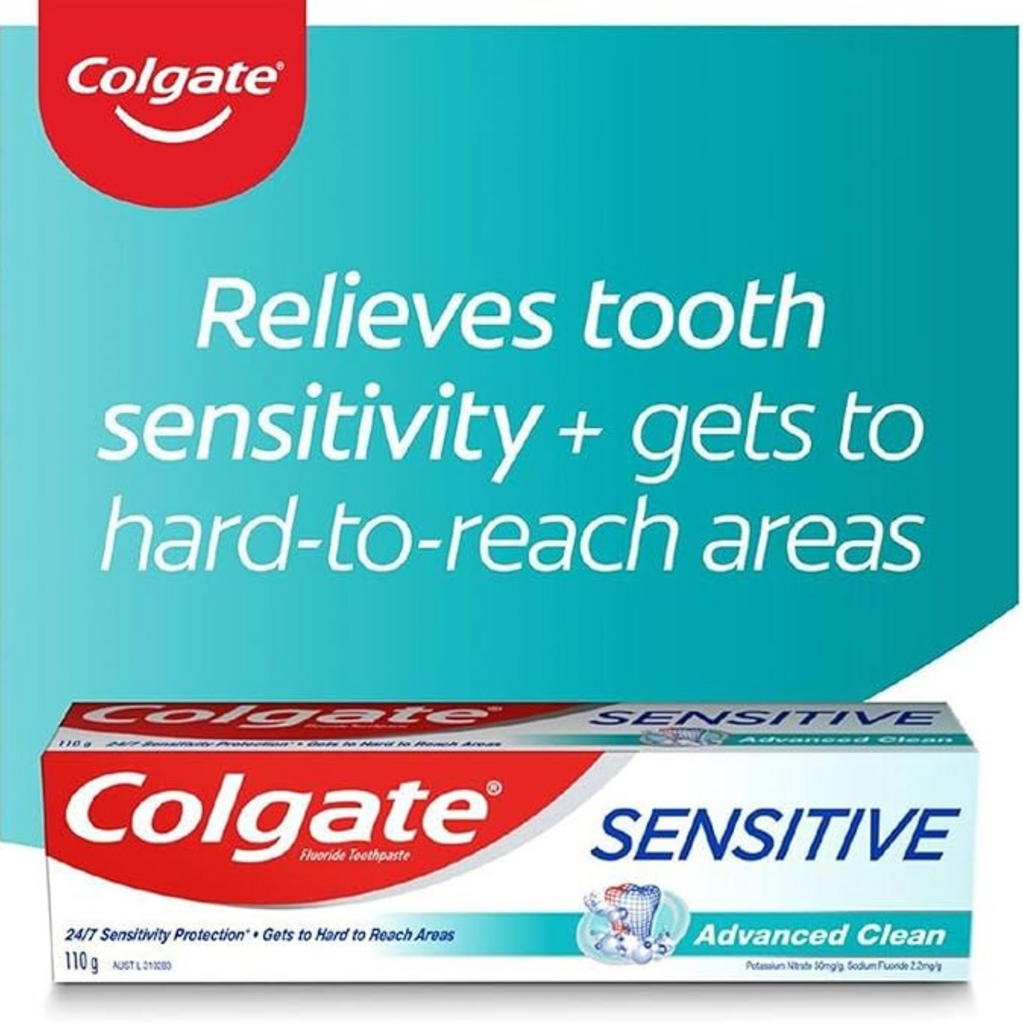Colgate Sensitive Advanced Clean Fluoride Toothpaste Strong Teeth Best safe authentic Clinically tested online store import Australia premium low price in bd