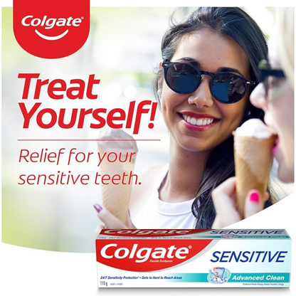Colgate Sensitive Advanced Clean Fluoride Toothpaste Strong Teeth Best safe authentic Clinically tested online store import Australia premium low price in bd
