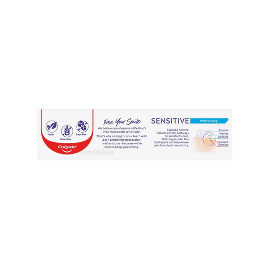 Colgate Sensitive Whitening toothpaste imported Australia authentic genuine premium brand online shop teeth cheapest cavities dentalcare low price in bd Dhaka