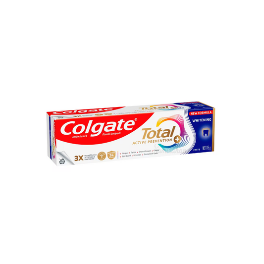 Colgate Total Active Prevention Whitening Toothpaste anti-bacterial fluoride Strong Teeth Best safe authentic import Australia premium amazon cheap price in bd
