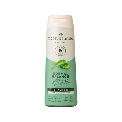 OC Naturals Normal Balance Shampoo with Ginseng & Organic Aloe Vera cleansing soft plant based Best foreign hair bathing Australia imported cheapest price in BD