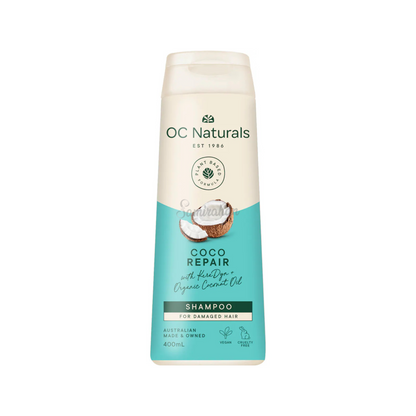 OC Naturals Coco damaged hair Repair Nourishing Shampoo KeraDyn & Organic Coconut Oil Plant-based 400mL soft Best foreign bathing Australia imported price in BD