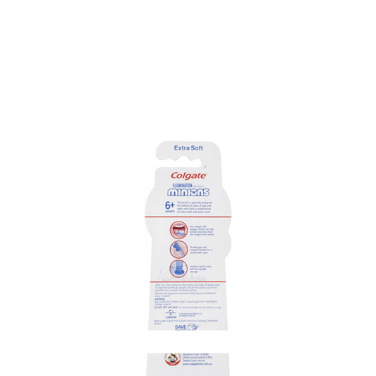 Colgate Kids Minions Extra Soft Toothbrush 6+ Years 2 Pack Imported Australia genuine authentic brand online shop teeth gums clean cheap price in BD Bangladesh
