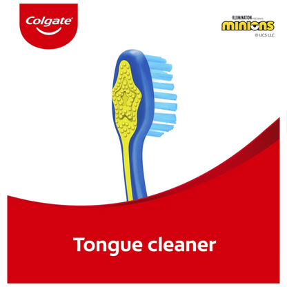 Colgate Kids Minions Extra Soft Toothbrush 6+ Years 2 Pack Imported Australia genuine authentic brand online shop teeth gums clean cheap price in BD Bangladesh