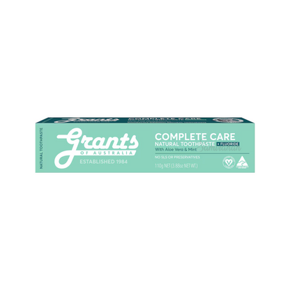 Grants of Australia Complete Care Natural Toothpaste Aloe Mint soothes cavity protection sensitive gums smile gums strong teeth dental care premium low price bd
