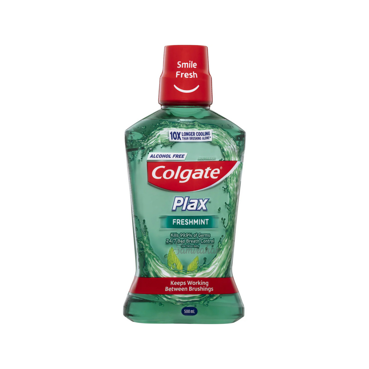 Plax Colgate Plax Freshmint Alcohol-Free Antibacterial Mouthwash 500mL ...
