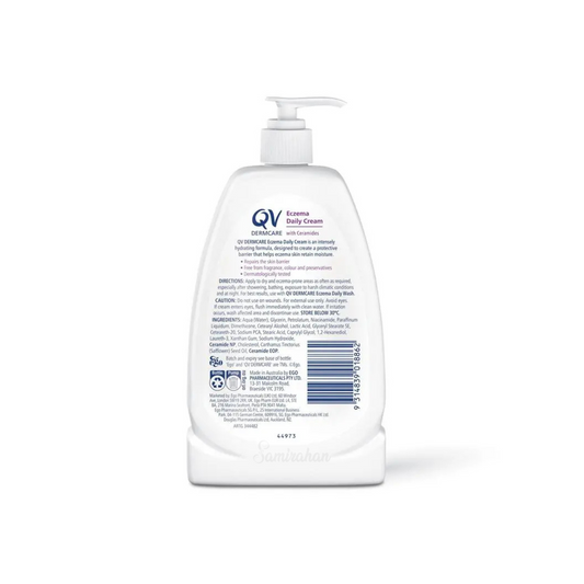 QV Dermcare Eczema Daily Cream Ceramides Australia imported authentic genuine premium brand shop sensitive skin online protect beauty genuine cheap price in BD 