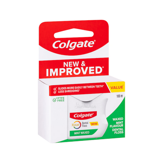 Colgate Total Mint Waxed Dental Floss imported AU authentic genuine premium brand online shop clean teeth Best cavities dental care cheap price in BD Bangladesh