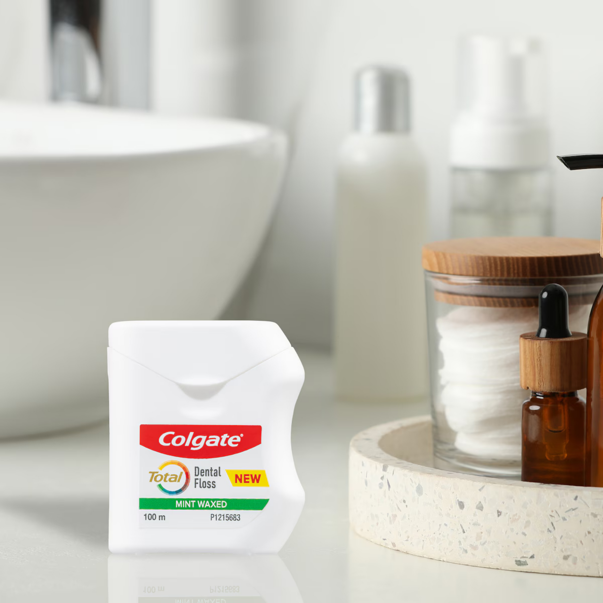 Colgate Total Mint Waxed Dental Floss imported AU authentic genuine premium brand online shop clean teeth Best cavities dental care cheap price in BD Bangladesh
