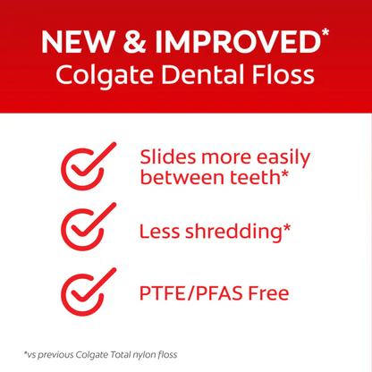 Colgate Total Mint Waxed Dental Floss imported AU authentic genuine premium brand online shop clean teeth Best cavities dental care cheap price in BD Bangladesh