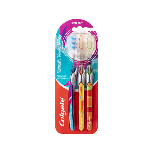 Colgate Slim Soft Advanced Ultra Soft Toothbrush genuine brand online shop cleaning smoothly germ teeth original AU premium dentalcare health cheap price in BD 