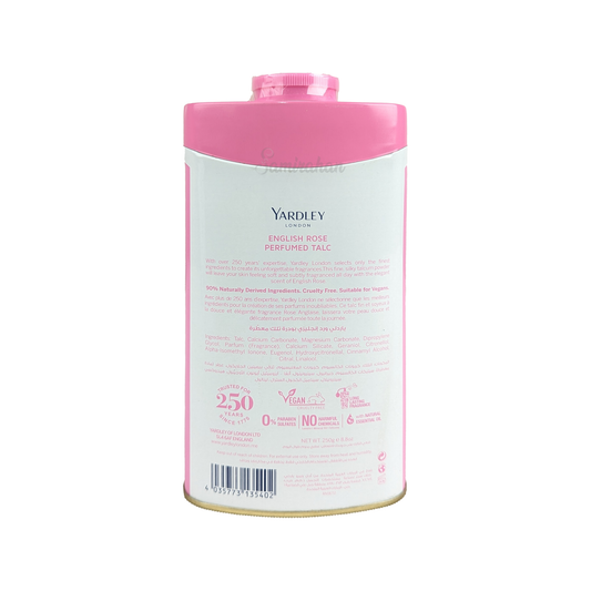 Yardley London English Rose Perfumed Talc Skin best sale Naturally Ingredients foreign genuine authentic original rash UK moisturizer diaper AU Low price in bd