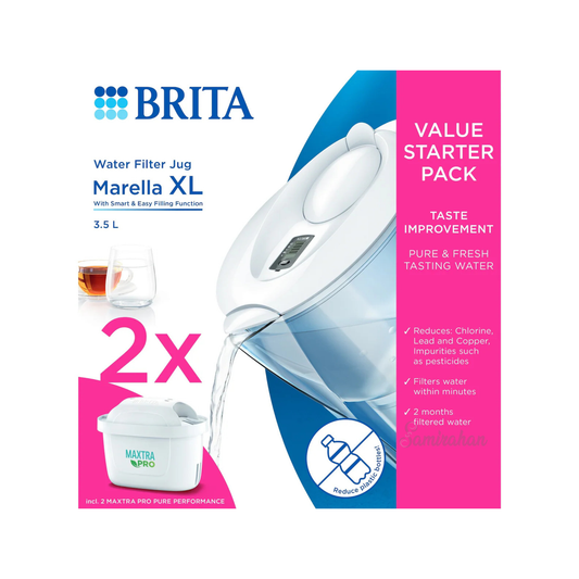 Brita Marella XL water filter jug 3.5L filters White Best imported foreign genuine authentic original AU premium purifier healthy pure drinking safe price in BD