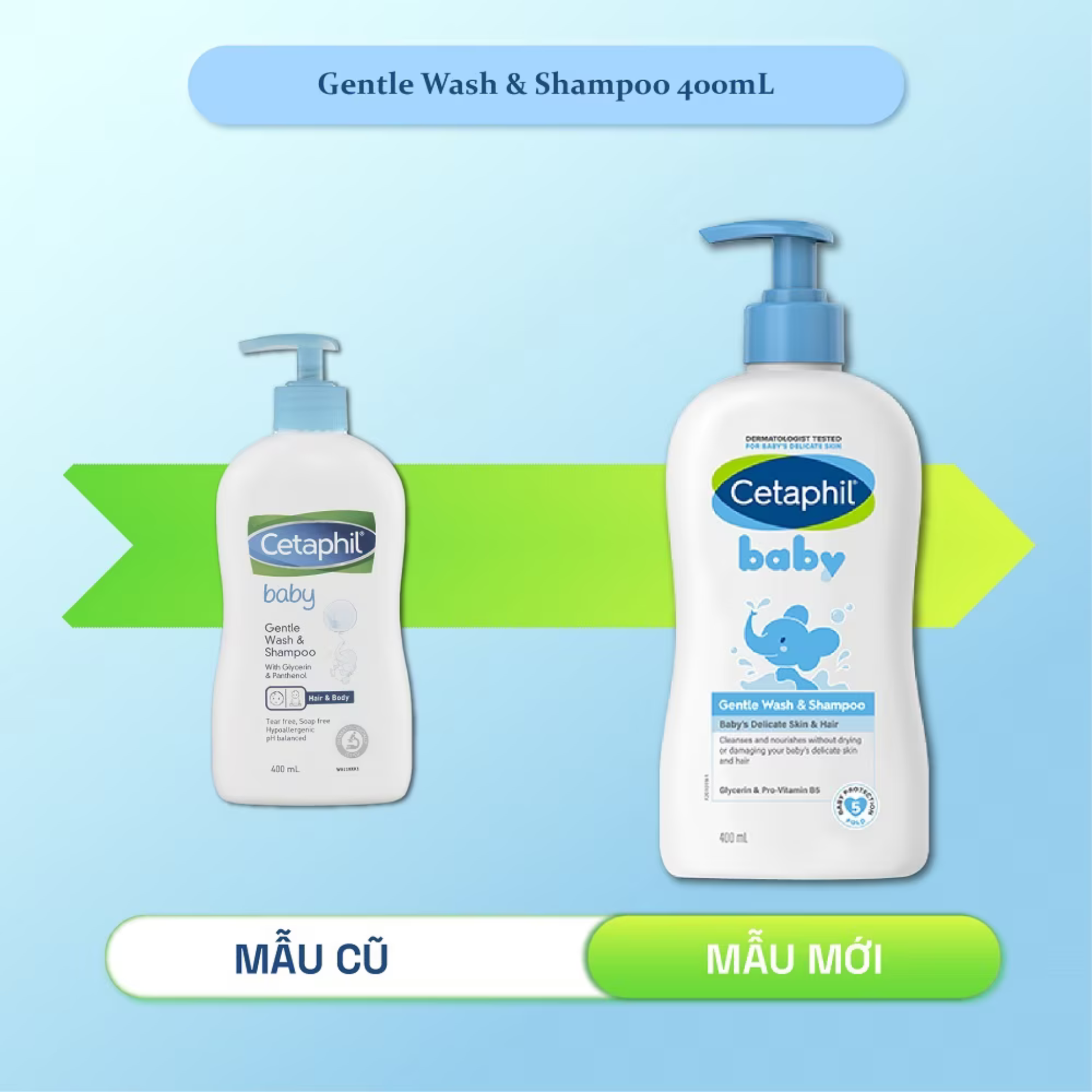 Cetaphil Baby Gentle Wash Shampoo Sensitive Skin Care authentic premium brand online shop soft trust nourish Best brand child kids safe body AU low price in bd