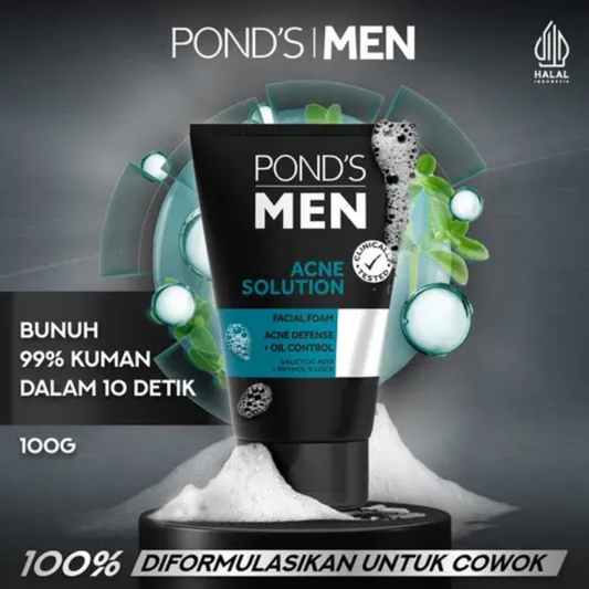 Pond’s Men Acne Solution Oil Fighter Face Wash Men Bright Daily dry dark spot clean Sensitive smooth mattifie Glow soft Best import UK low cheapest price bd