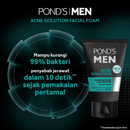 Pond’s Men Acne Solution Oil Fighter Face Wash Men Bright Daily dry dark spot clean Sensitive smooth mattifie Glow soft Best import UK low cheapest price bd
