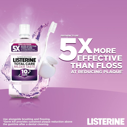 Listerine Total Care Milder Taste Zero Alcohol Antibacterial Mouthwash 10-in-1 Benefits authentic imported genuine premium brand online shop Low Dhaka price BD