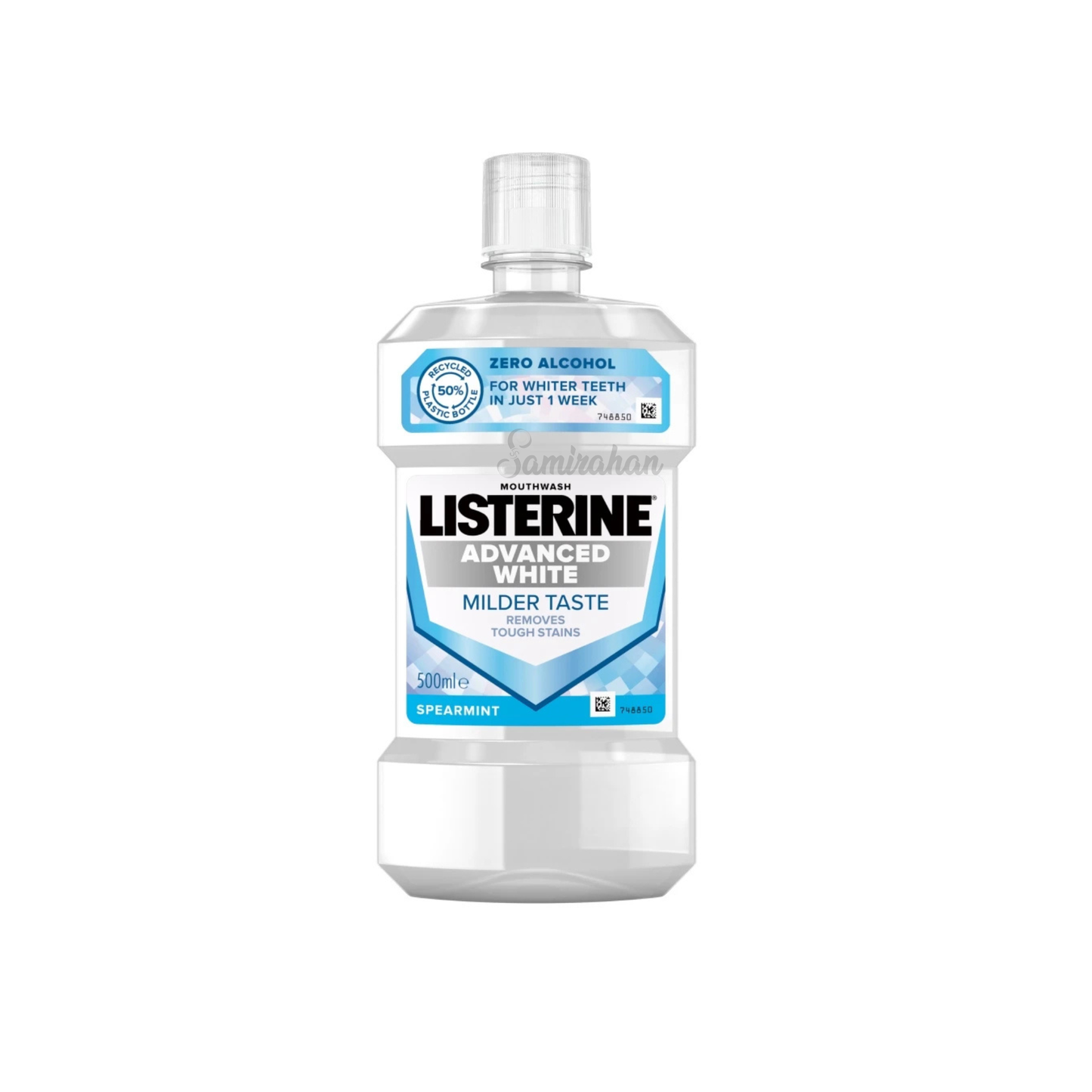 Listerine Zero Alcohol Advanced White Milder Taste Mouthwash Spearmint Fluoride Whiten Dental Protect While Health Naturally imported genuine brand Low price BD