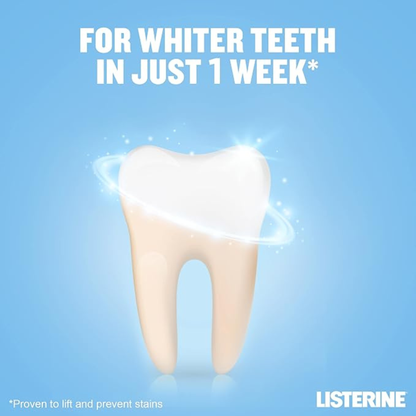 Listerine Zero Alcohol Advanced White Milder Taste Mouthwash Spearmint Fluoride Whiten Dental Protect While Health Naturally imported genuine brand Low price BD