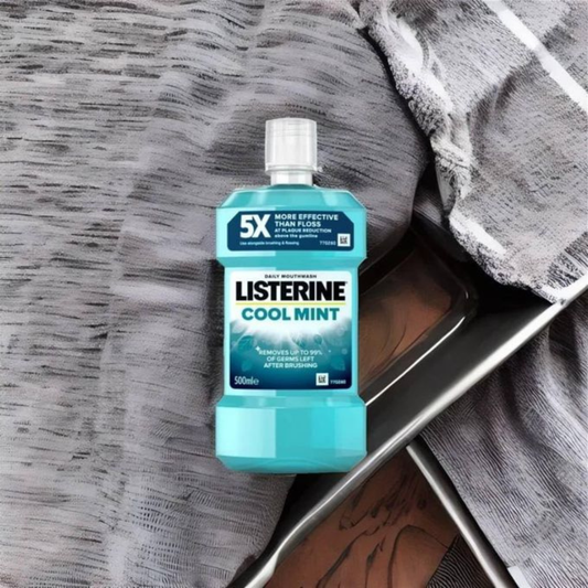 Listerine Cool Mint Antiseptic Daily Mouthwash Fluoride Whiten Protect While Healthy Mouth Naturally imported genuine premium brand online Low Dhaka price BD