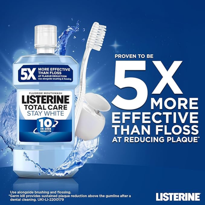 Listerine Total Care Stay White 10 in One Arctic Mint Mouthwash Gum Care Healthy Naturally Teeth authentic import genuine premium brand shop Low Dhaka price BD