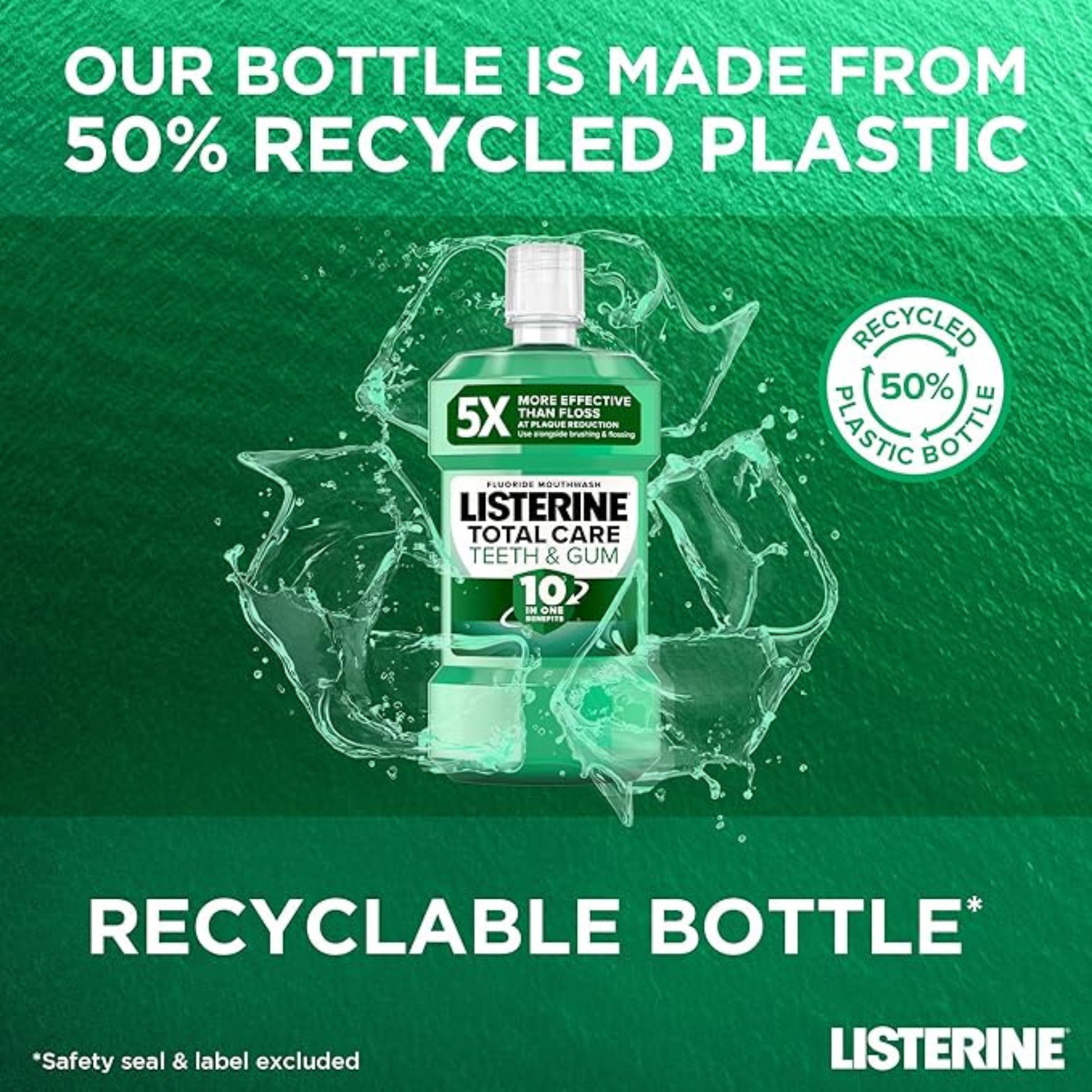 Listerine Total Care Teeth & Gum Care Mouthwash Fresh Mintt Healthy Mouth Naturally Teethauthentic imported genuine premium brand online shop Low Dhaka price BD