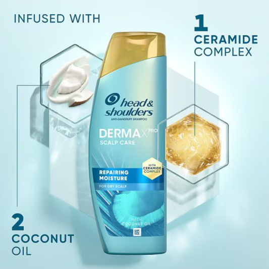 Head & Shoulders DermaX Pro Repairing Moisture Anti-Dandruff Shampoo genuine authentic soothing comfort hair Best foreign bathing imported UK low price in BD