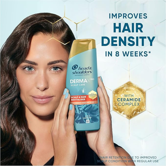 Head & Shoulders DermaX Pro Scalp Hair Revitaliser Anti-Dandruff Shampoo genuine authentic soothing comfort hair Best foreign bathing import UK low price in BD