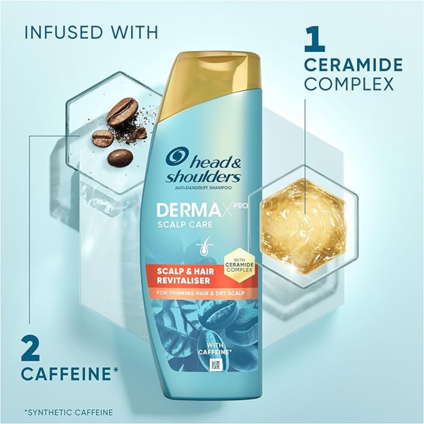 Head & Shoulders DermaX Pro Scalp Hair Revitaliser Anti-Dandruff Shampoo genuine authentic soothing comfort hair Best foreign bathing import UK low price in BD