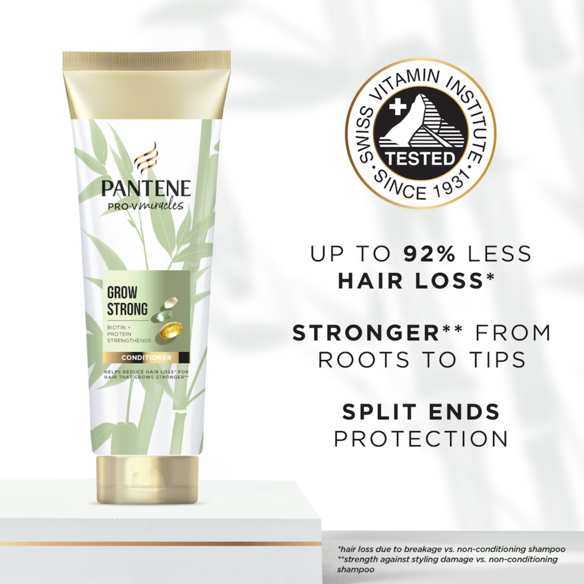 Pantene Pro-V Miracles Grow Strong Hair Conditioner with Biotin & Bamboo UK Best fine healthy growth shine foreign import loss damage sculp low price BD Dhaka