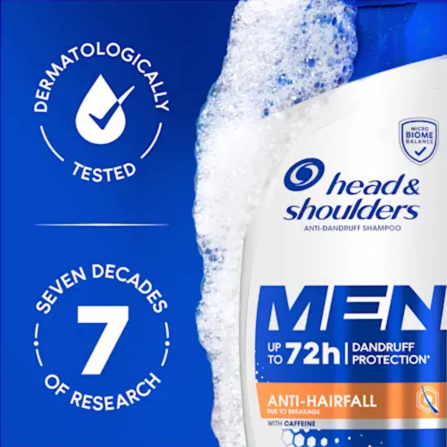 Head & Shoulders Men 72h Protection Anti-Dandruff Shampoo with caffeine genuine authentic soothing comfort hair Best foreign bathing UK imported low price in BD