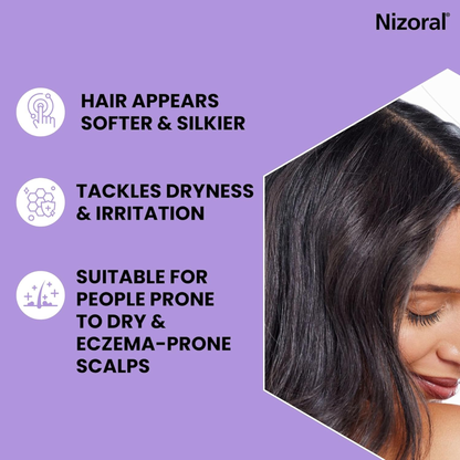 Nizoral Scalp 24HR Soothing Dry Eczema Prone Shampoo Moisturizing care genuine authentic comfort All hair types Best foreign bathing UK import low price in BD
