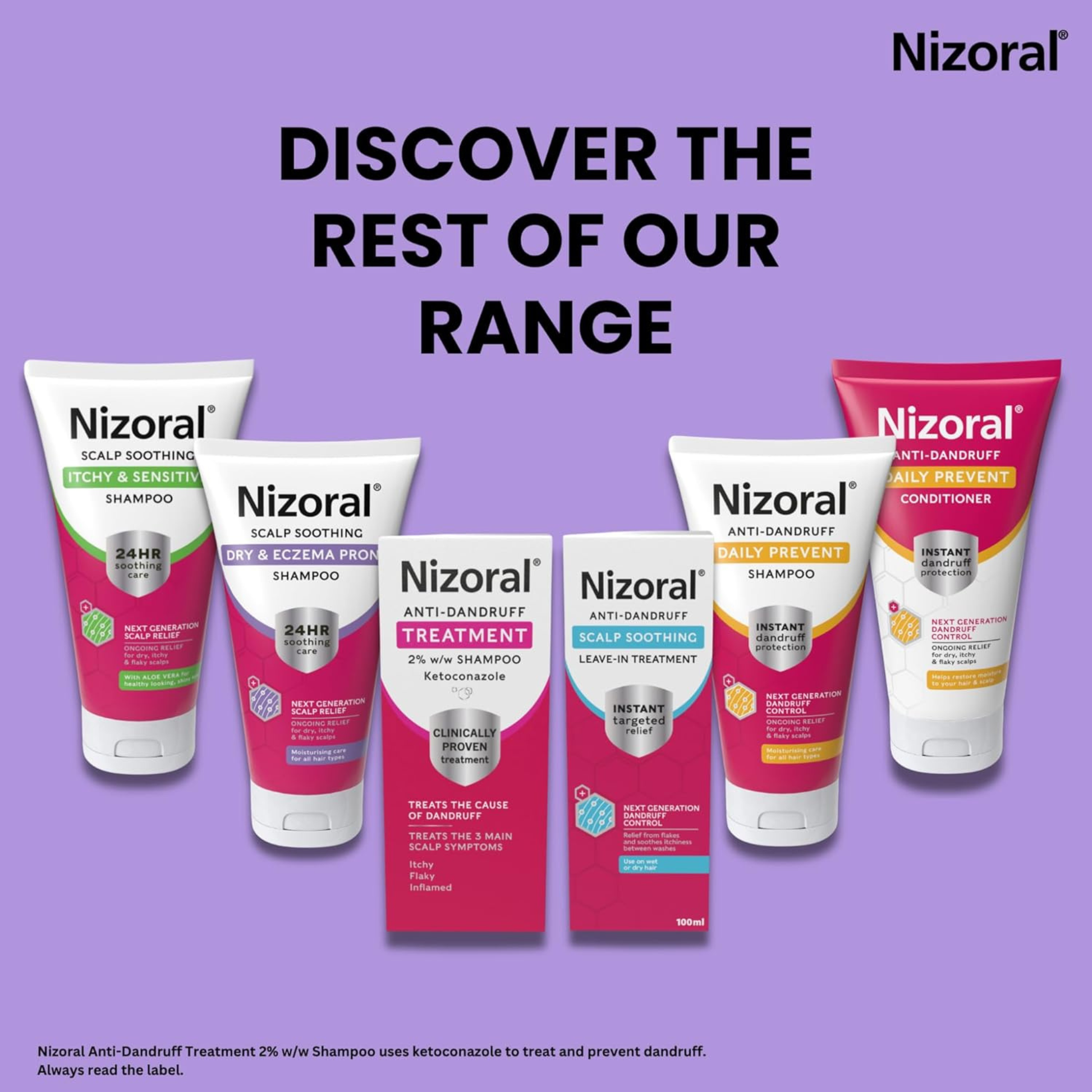 Nizoral Scalp 24HR Soothing Dry Eczema Prone Shampoo Moisturizing care genuine authentic comfort All hair types Best foreign bathing UK import low price in BD