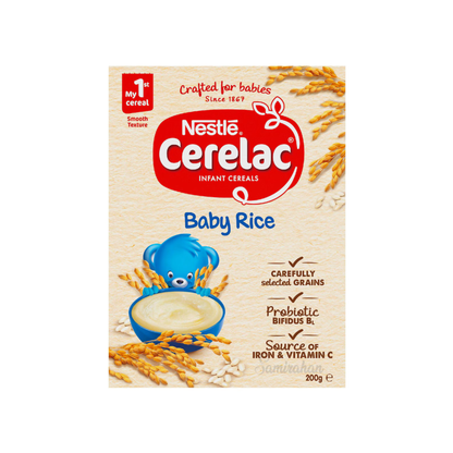 Nestle Cerelac Baby food Rice Cereal grain iron smooth babies import authentic child infant nutrition healthy milk bacchader khabar low price BD Sylhet Natore Lakshmipur Magura Jamalpur Uttara Gulshan 