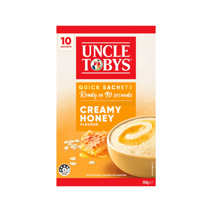 Uncle Tobys Oats Sachets Creamy Honey Breakfast Cereal delicious seed food healthy Protein Halal Best shwapno authentic import Australia low price in Bangladesh Pabna Sunamganj Sherpur